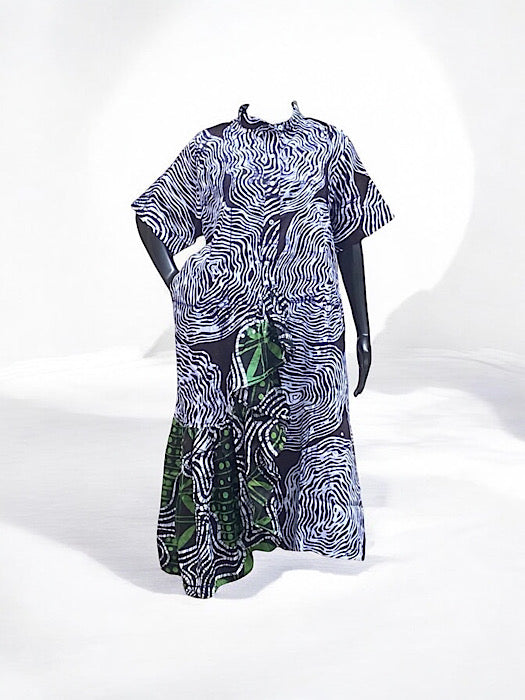 JADE Cotton Brocade Shirt Dress