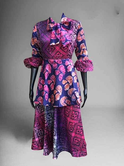 KOREDE TIE-NECK DRESS