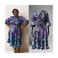 KOREDE TIE-NECK DRESS