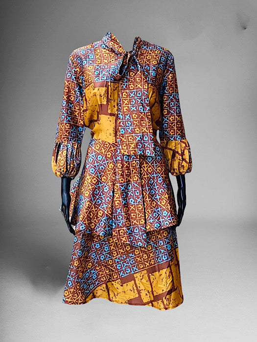 KOREDE TIE-NECK DRESS