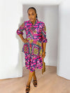 KOREDE TIE-NECK DRESS