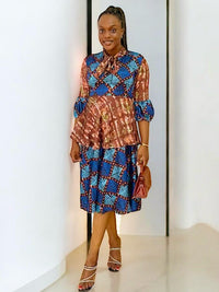 KOREDE TIE-NECK DRESS