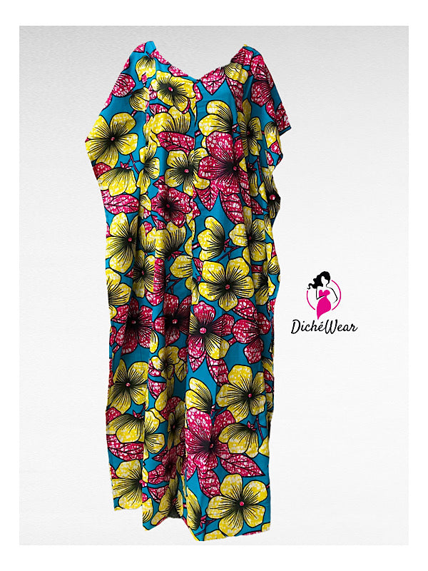 Ankara Kaftan Jumpsuit 10, Floral