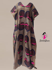 Ankara Kaftan Jumpsuit 18, PinkStrip