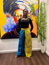 LANRE Colour Block Palazzo Pants