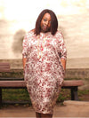 KAFTAN Silk & Chiffon SHIFT Dress
