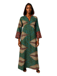 ANKARA Hoodie Kaftan - Long