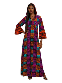 ANKARA Hoodie Kaftan - Long