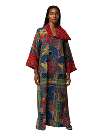 ANKARA Hoodie Kaftan - Long