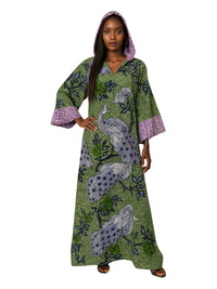 ANKARA Hoodie Kaftan - Long