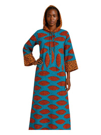 ANKARA Hoodie Kaftan - Long