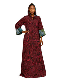 ANKARA Hoodie Kaftan - Long