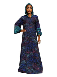ANKARA Hoodie Kaftan - Long
