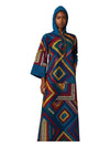 ANKARA Hoodie Kaftan - Long