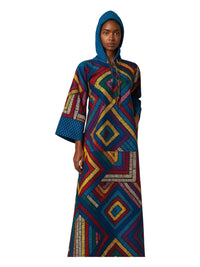 ANKARA Hoodie Kaftan - Long
