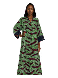 ANKARA Hoodie Kaftan - Long