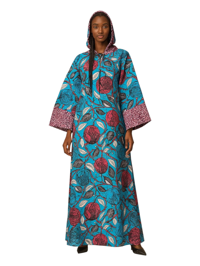 ANKARA Hoodie Kaftan - Long