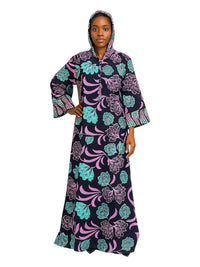 ANKARA Hoodie Kaftan - Long