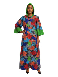 ANKARA Hoodie Kaftan - Long