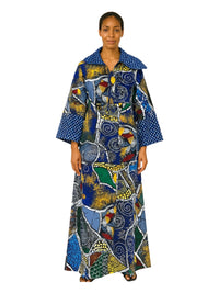 ANKARA Hoodie Kaftan - Long