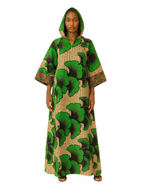 ANKARA Hoodie Kaftan - Long