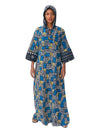 ANKARA Hoodie Kaftan - Long