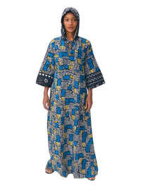 ANKARA Hoodie Kaftan - Long