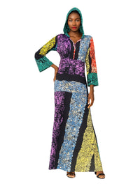 ANKARA Hoodie Kaftan - Long