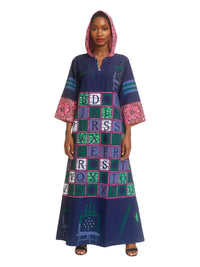 ANKARA Hoodie Kaftan - Long