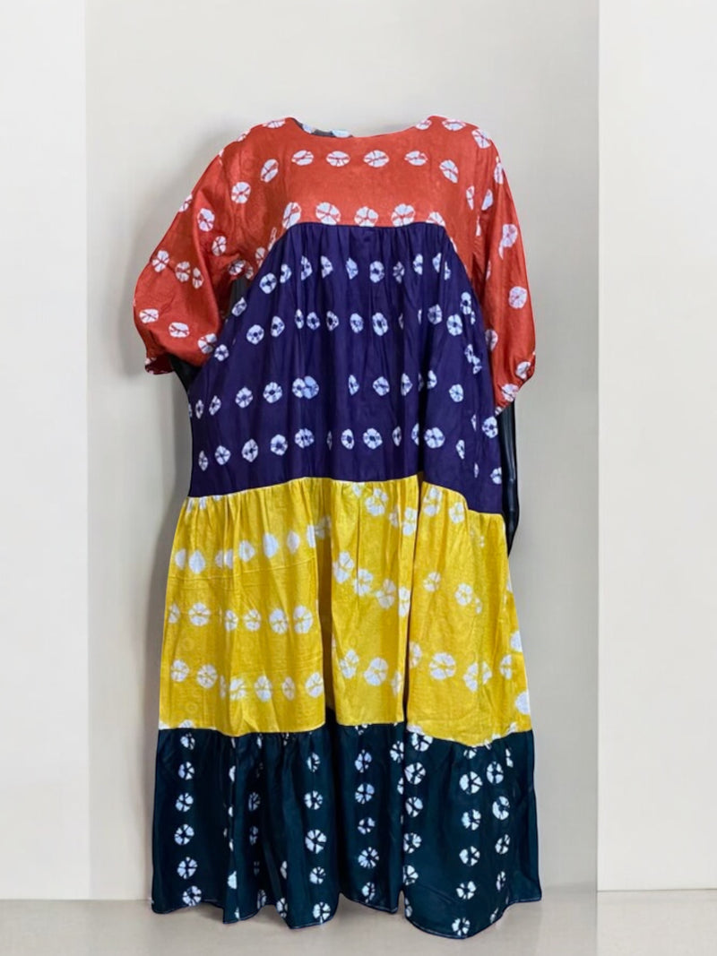 URE Adire-Oniko Dress - 4 Layer