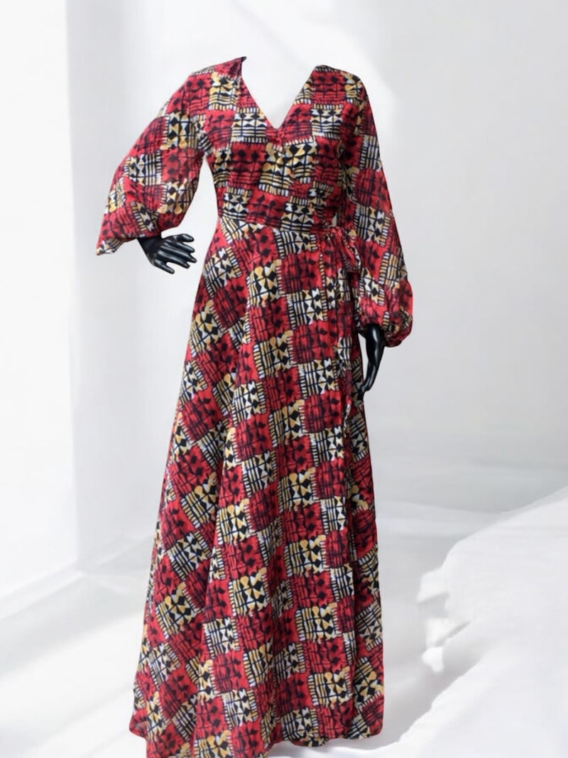 IMOLE WRAP DRESS