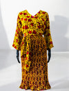 NKEM Pleated Silk and Chiffon Dress