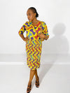 NKEM Pleated Silk and Chiffon Dress