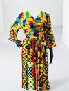 NKEM Pleated Silk and Chiffon Dress