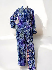 EKUNDAYO Silk & Chiffon Pant Set