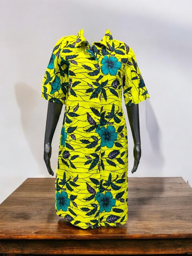 AMINA Ankara Shirt Dress
