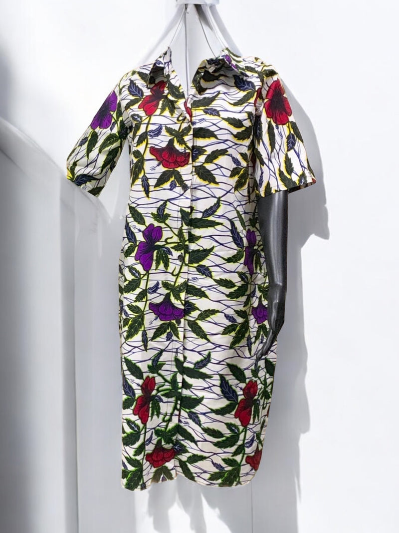 AMINA Ankara Shirt Dress