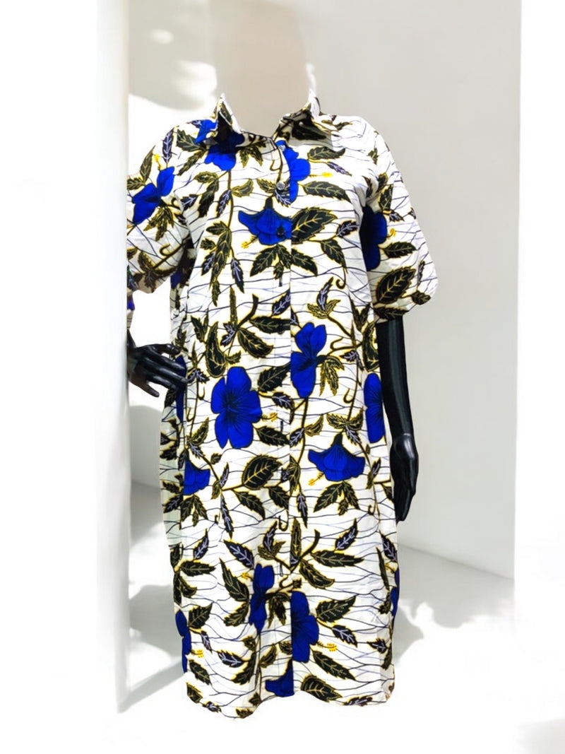 AMINA Ankara Shirt Dress