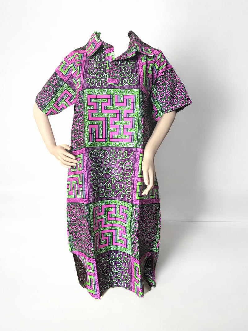 AMINA Ankara Shirt Dress