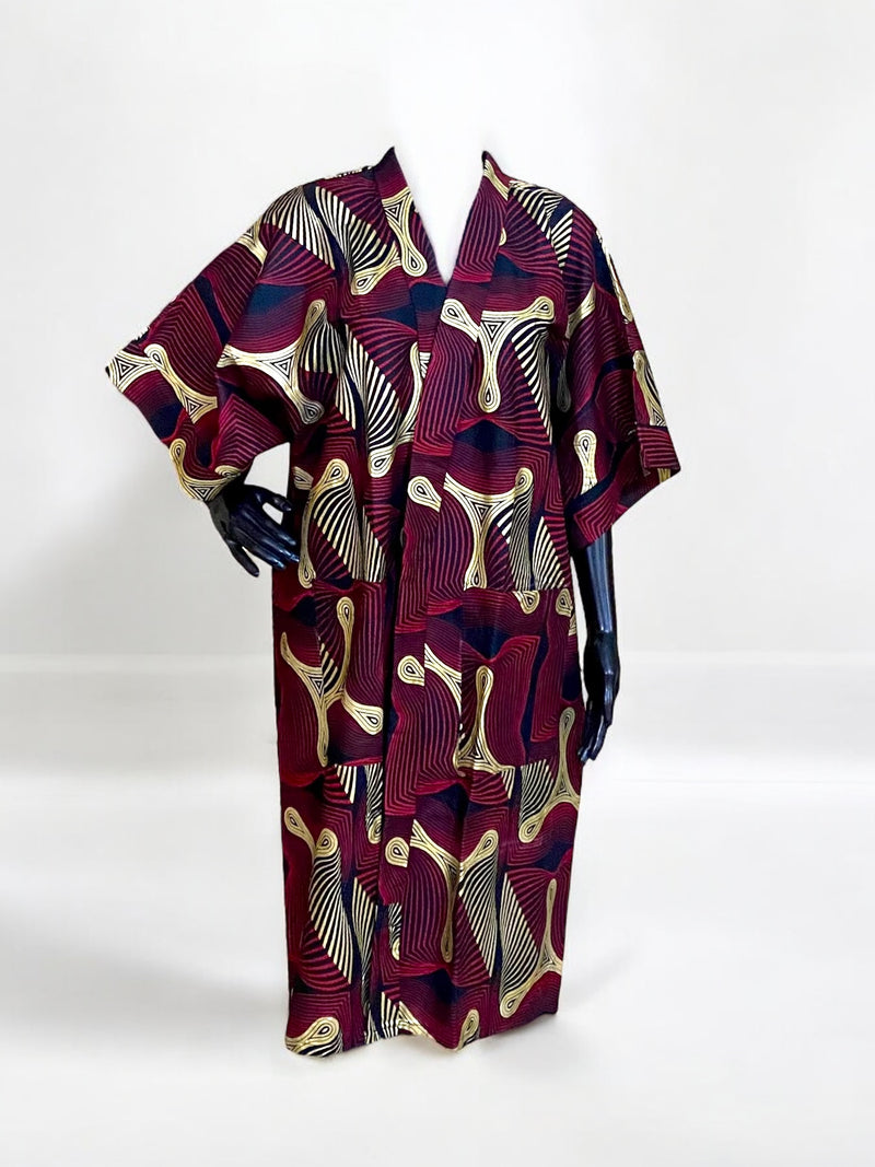 RICH AUNTY Ankara Kimono
