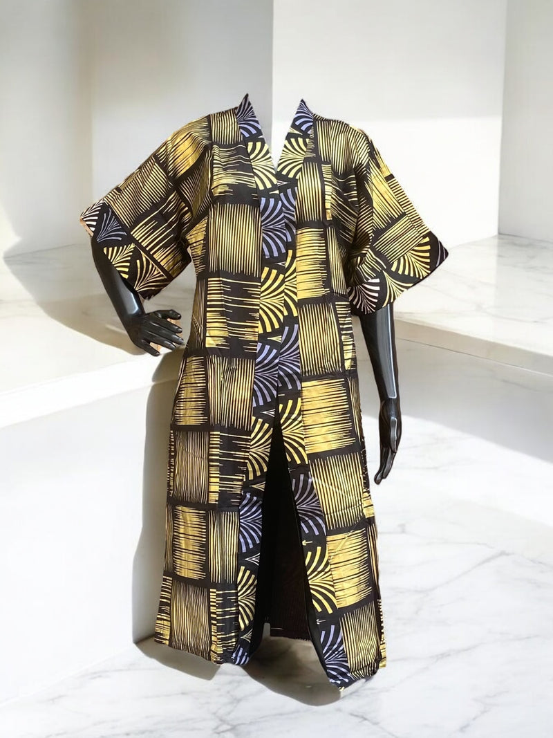 RICH AUNTY Ankara Kimono