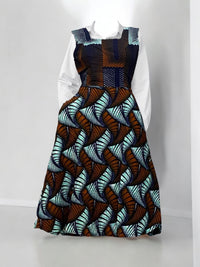 GRACIE Sleeveless Ankara Pinafore Dress