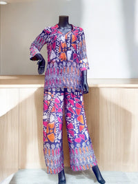 ANITA Silk & Chiffon Pant Set
