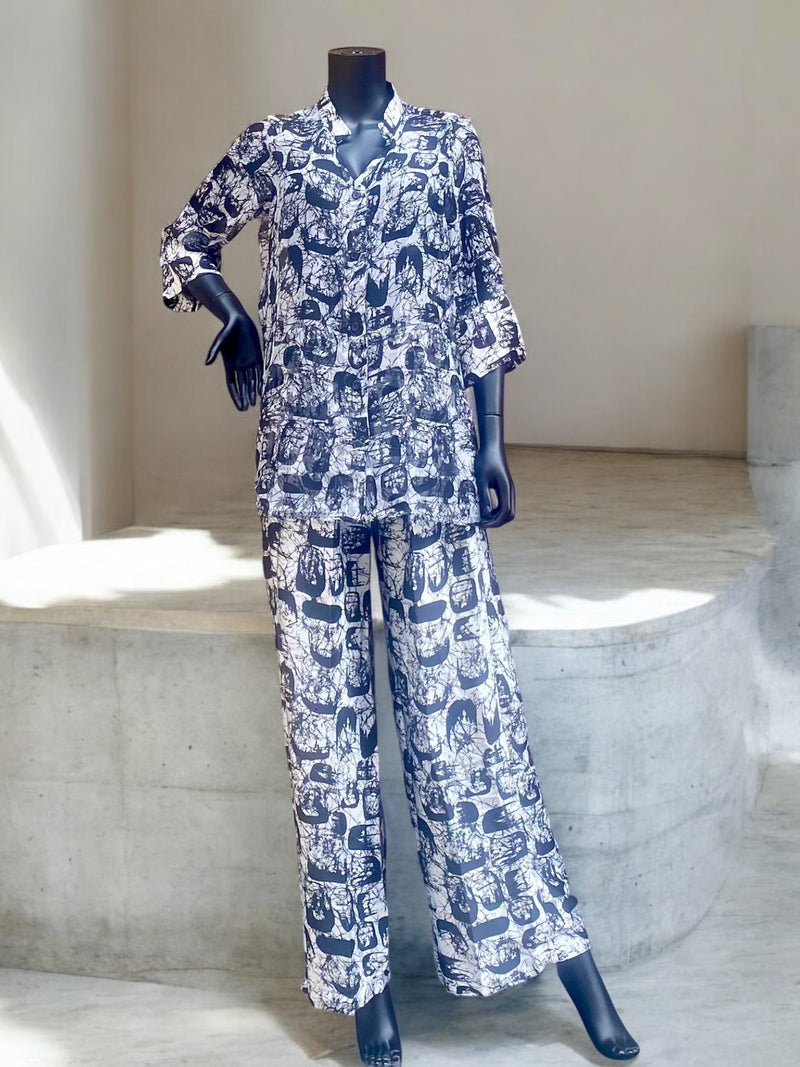 ANITA Silk & Chiffon Pant Set