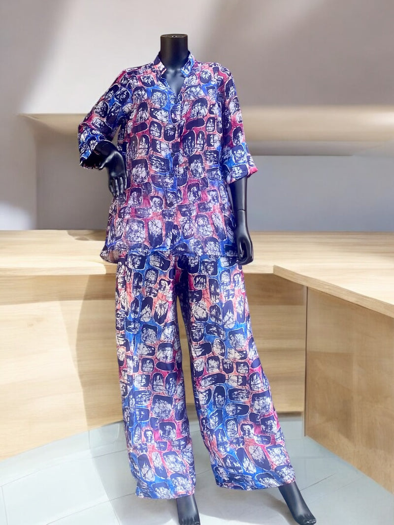ANITA Silk & Chiffon Pant Set