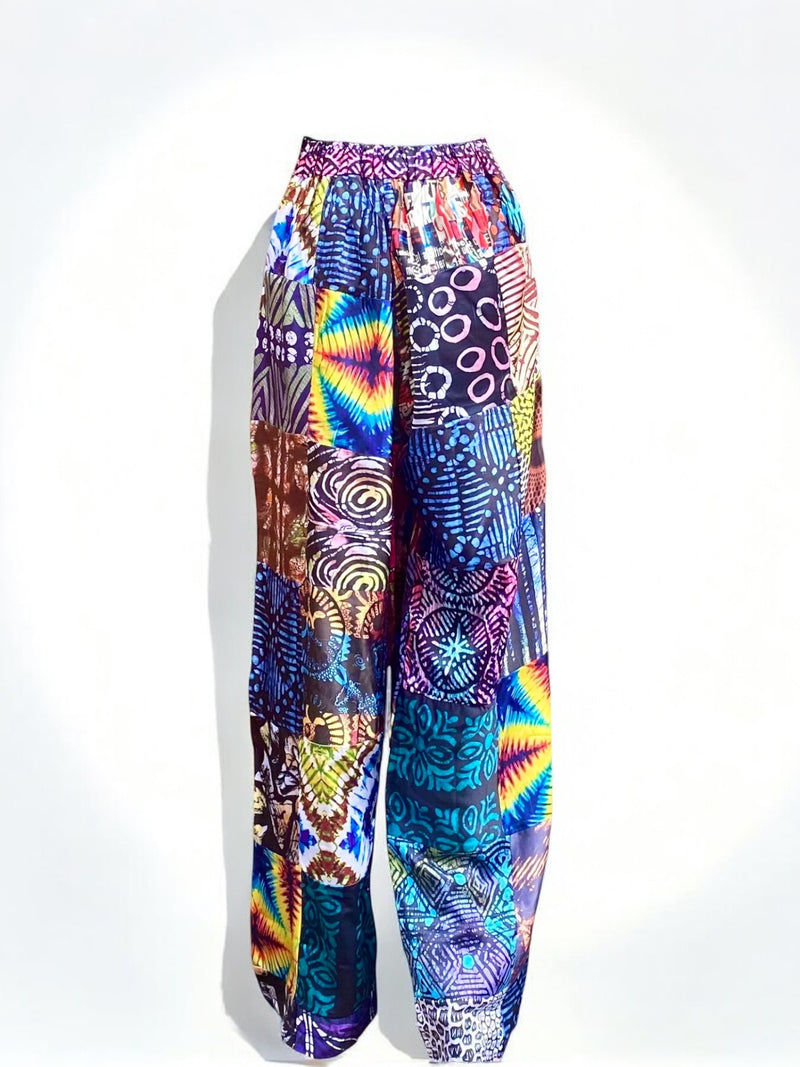 AYOMIDE Silk Patch Pants