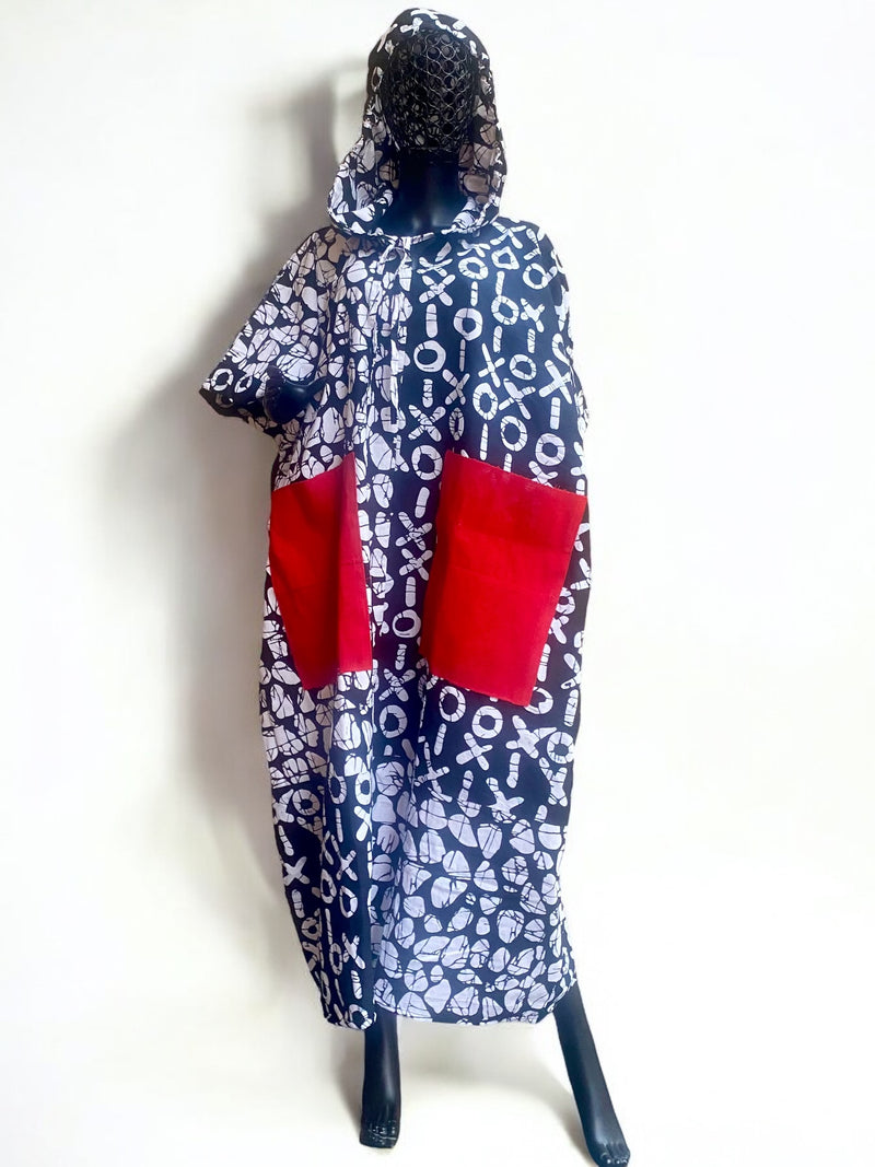 PONCHO Hoodie Kaftan