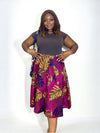 TUMINI ANKARA FLARED SKIRT