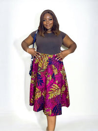 TUMINI ANKARA FLARED SKIRT