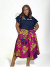 TUMINI ANKARA FLARED SKIRT